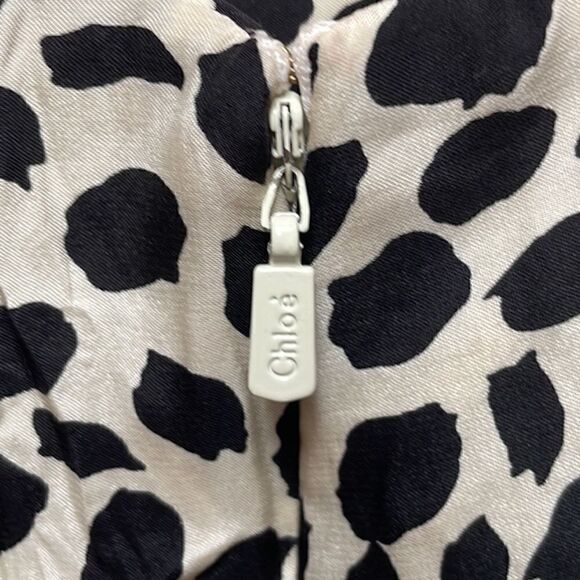 Chloe Silk Leopard Tent Dress 38 - Picture 3 of 16